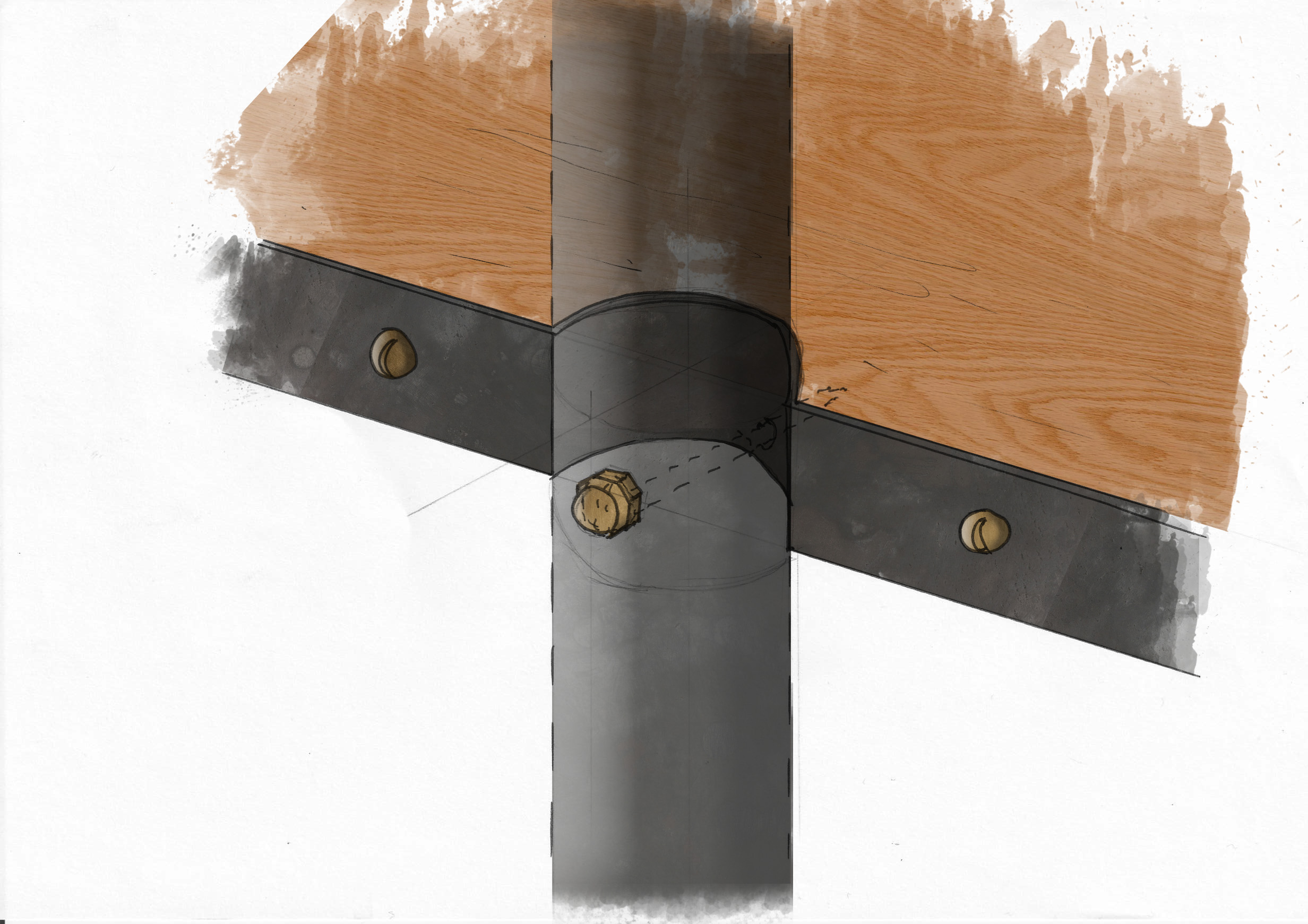 2501 – TW – Back Bar shelf detail