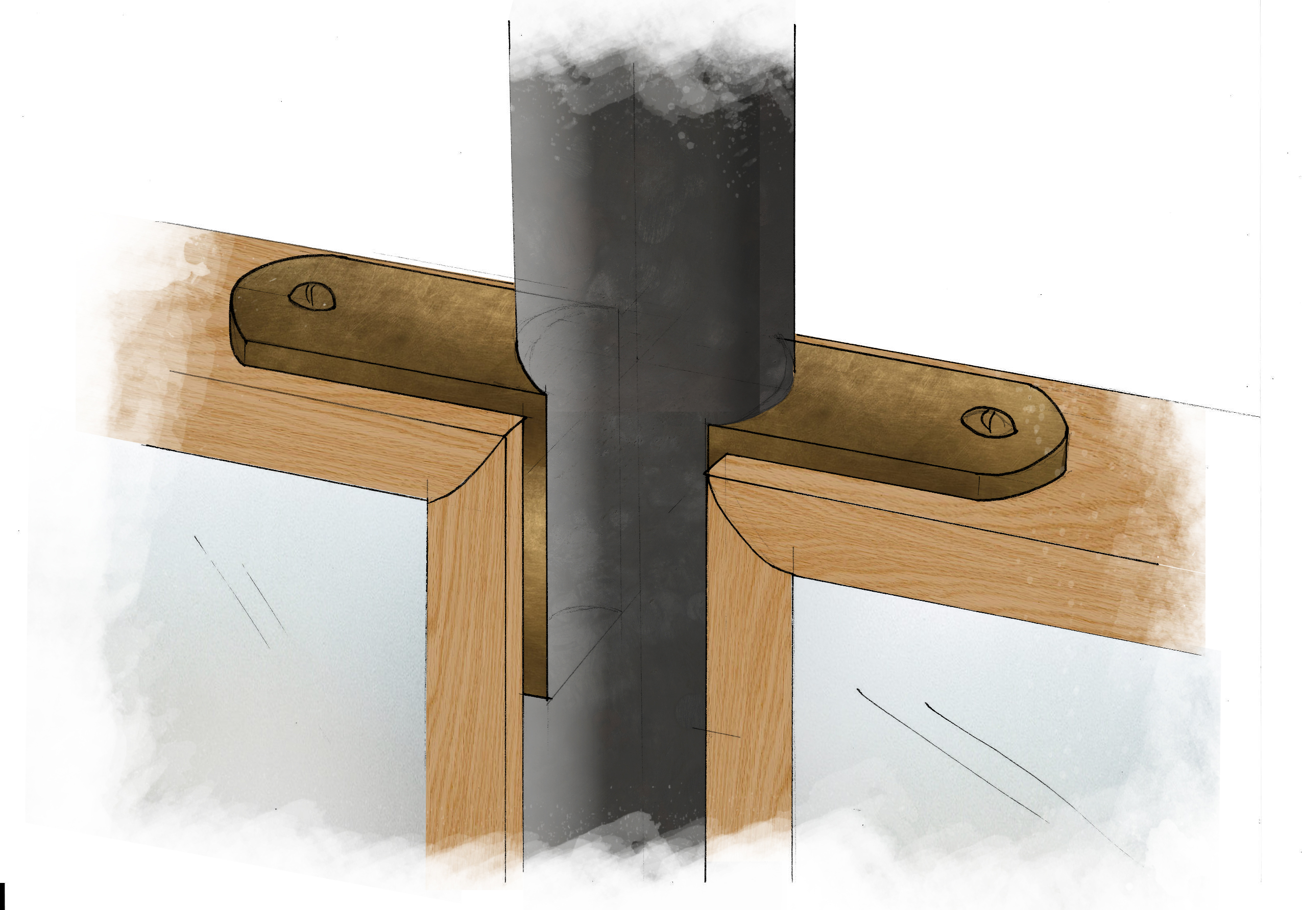 2501 – TW – Bar Glass Screen detail