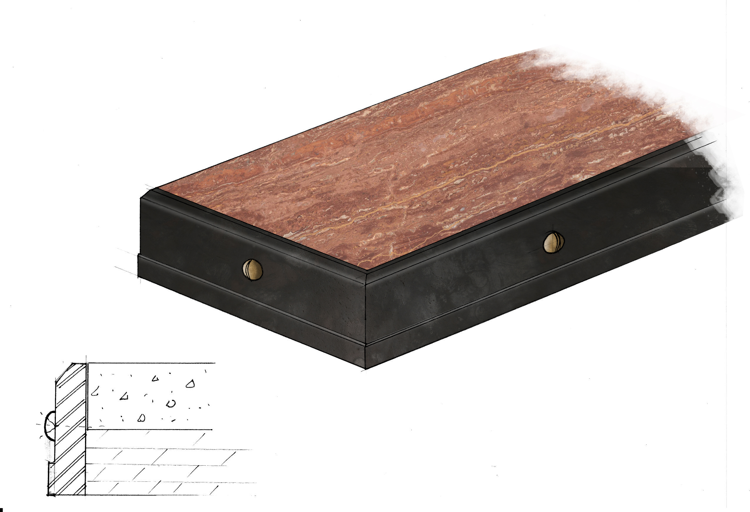 2501 – TW – Bar edge detail